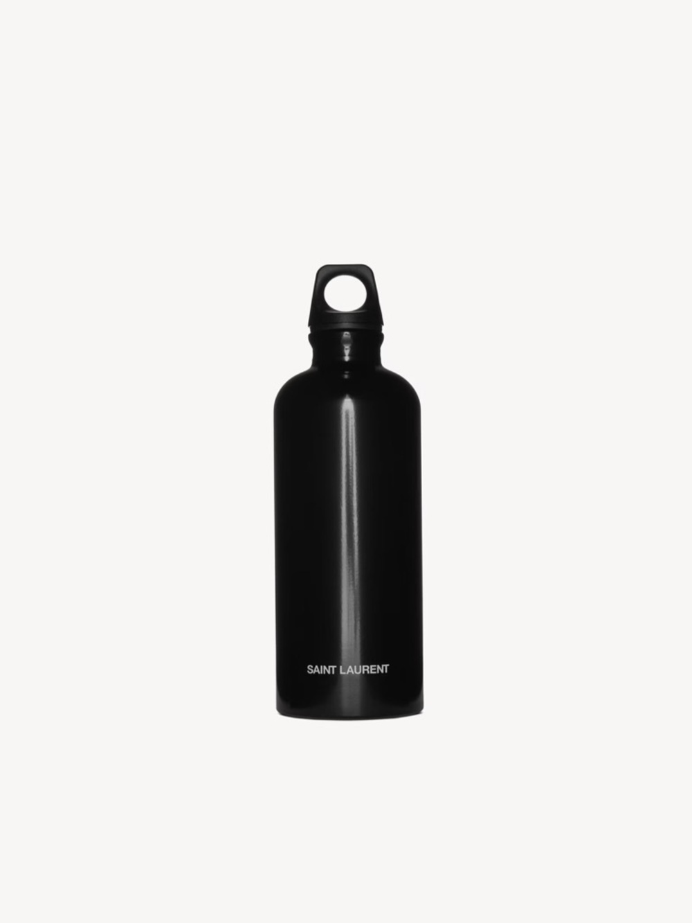 Saint Laurent Black Sigg Metal Bottle with White Logo - Picture 3 of 4